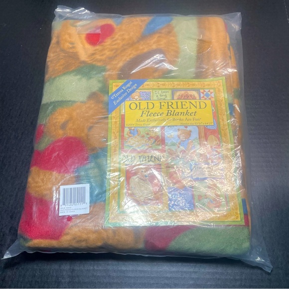 BNWT OLD FRIEND 53 1/4”x 64 1/4” Blanket Made For Books Are Fun - Picture 4 of 5
